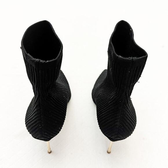 Kurt Geiger London Black Sock Boot Barbican Drench Stiletto Bootie Size 40 - Picture 2 of 8